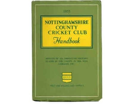 NOTTINGHAMSHIRE COUNTY CRICKET CLUB HANDBOOK 1955