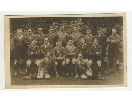 REDRUTH XV 1928-29 RUGBY POSTCARD