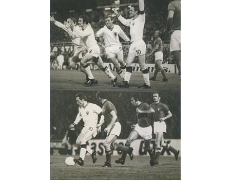 BELGIUM V ITALY 1972 - 4 ORIGINAL PHOTOGRAPHS
