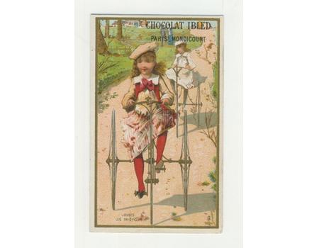 TRICYCLE ADVERTISING CARD - CHOCOLAT IBLED, MONDICOURT