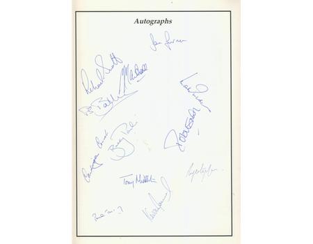 GLOUCESTERSHIRE V HAMPSHIRE 1989 CRICKET PROGRAMME - SIGNED BY BOTH TEAMS