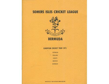 SOMERS ISLES CRICKET LEAGUE (BERMUDA) CRICKET TOUR TO EUROPE 1971 - SOUVENIR BROCHURE