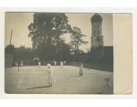TENNIS IN BURTENBACH (GERMANY) POSTCARD