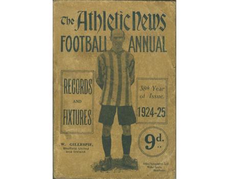 ATHLETIC NEWS FOOTBALL ANNUAL 1924-25