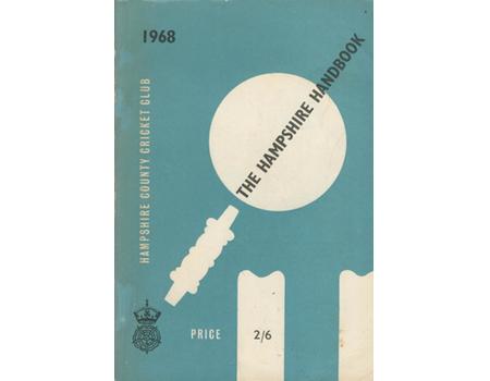 HAMPSHIRE COUNTY CRICKET CLUB ILLUSTRATED HANDBOOK 1968