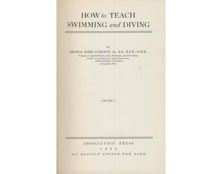 HOW TO TEACH SWIMMING AND DIVING