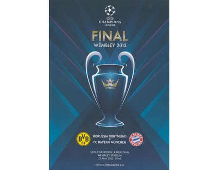 BORUSSIA DORTMUND V BAYERN MUNICH 2013 (CHAMPIONS LEAGUE FINAL) FOOTBALL PROGRAMME