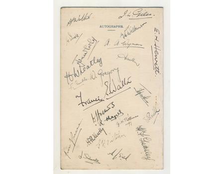 COVENTRY R.F.C. TOUR OF FRANCE 1946 SIGNED ITINERARY CARD