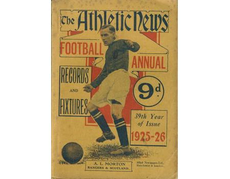 ATHLETIC NEWS FOOTBALL ANNUAL 1925-26