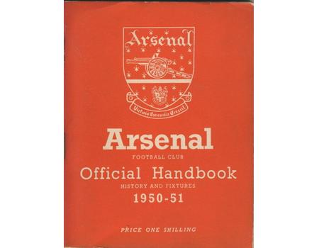 ARSENAL FOOTBALL CLUB 1950-51 OFFICIAL HANDBOOK