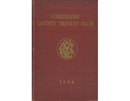 YORKSHIRE COUNTY CRICKET CLUB 1894 [ANNUAL]