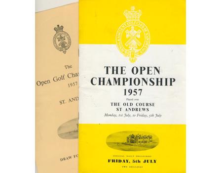 OPEN CHAMPIONSHIP 1957 (ST. ANDREWS) GOLF PROGRAMME