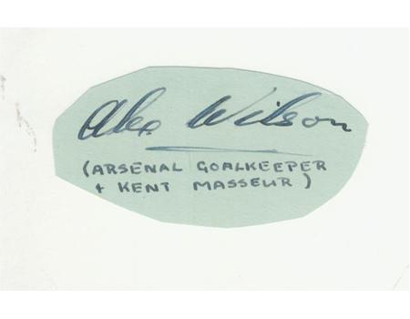 ALEX WILSON (ARSENAL) FOOTBALL AUTOGRAPH