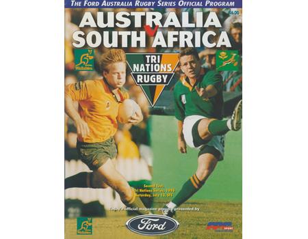 AUSTRALIA V SOUTH AFRICA (2ND TEST) 1996 RUGBY PROGRAMME