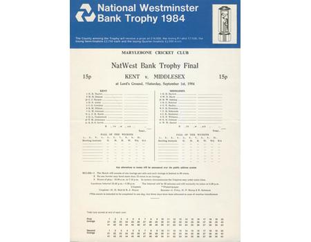 KENT V MIDDLESEX (LORD