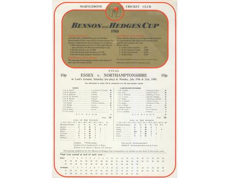 ESSEX V NORTHAMPTONSHIRE (LORD