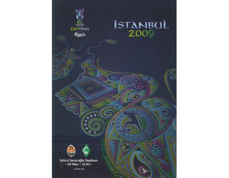 SHAKHTAR DONETSK V WERDER BREMEN 2009 UEFA CUP FINAL FOOTBALL PROGRAMME