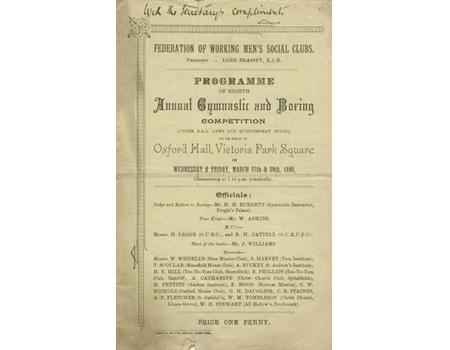 FEDERATION OF WORKING MEN