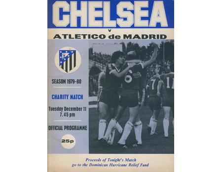CHELSEA V ATLETICO MADRID 1979 FOOTBALL PROGRAMME