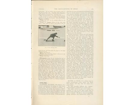 CYCLING - THE ENCYCLOPAEDIA OF SPORT