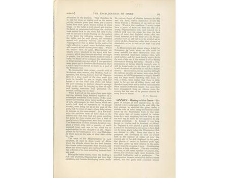 HOCKEY - THE ENCYCLOPAEDIA OF SPORT