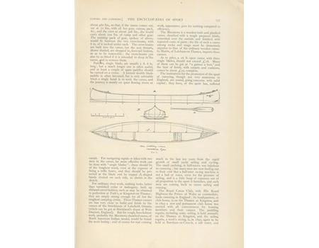 CANOES AND CANOEING - THE ENCYCLOPAEDIA OF SPORT 1897