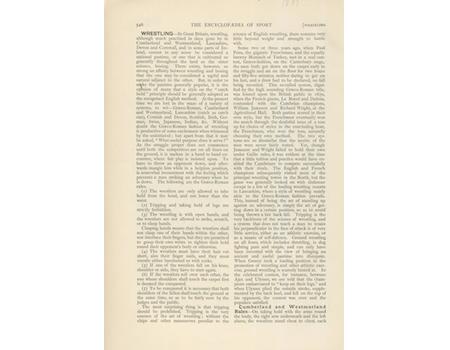 WRESTLING - THE ENCYCLOPAEDIA OF SPORT