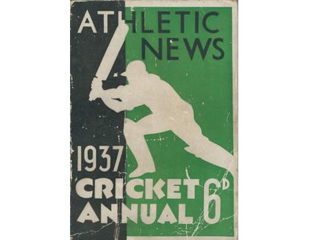ATHLETIC NEWS CRICKET ANNUAL 1937