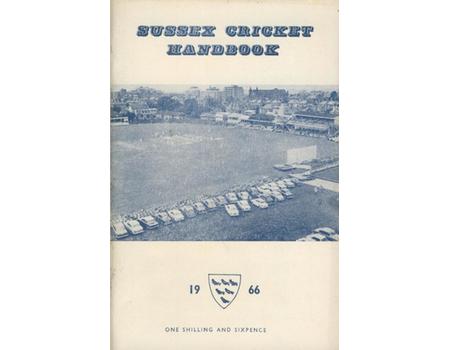 OFFICIAL SUSSEX CRICKET HANDBOOK 1966