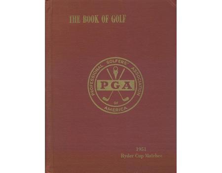 RYDER CUP 1951 (PINEHURST) OFFICIAL GOLF PROGRAM