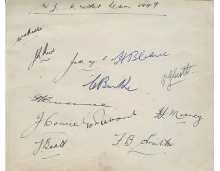 NEW ZEALAND 1949 CRICKET AUTOGRAPHS