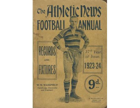 ATHLETIC NEWS FOOTBALL ANNUAL 1923-24