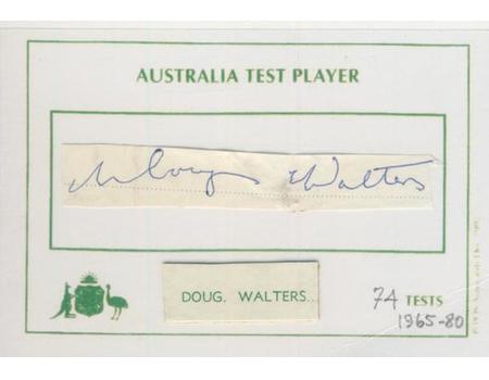 DOUG WALTERS (AUSTRALIA) CRICKET AUTOGRAPH