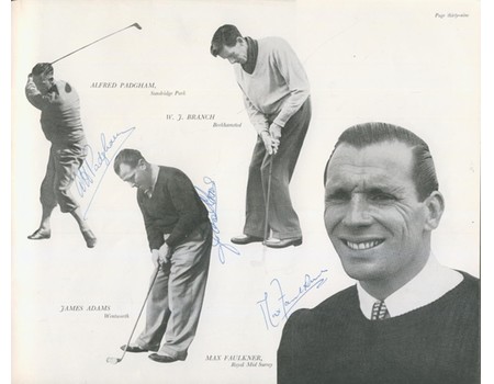 RYDER CUP 1949 (GANTON) SIGNED GOLF PROGRAMME