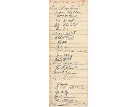 SCOTLAND TOUR TO SOUTH AFRICA 1960 RUGBY AUTOGRAPHS