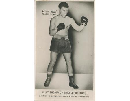 BILLY THOMPSON BOXING PHOTOGRAPH