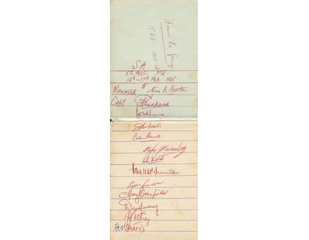 ENGLAND & SOUTH AFRICA 1964-65 (TOUR OF SOUTH AFRICA) CRICKET AUTOGRAPHS