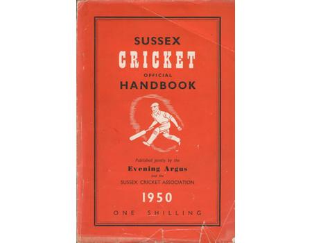 OFFICIAL SUSSEX CRICKET HANDBOOK 1950 