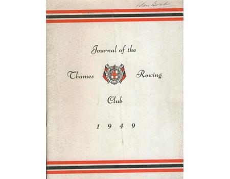 JOURNAL OF THE THAMES ROWING CLUB 1949