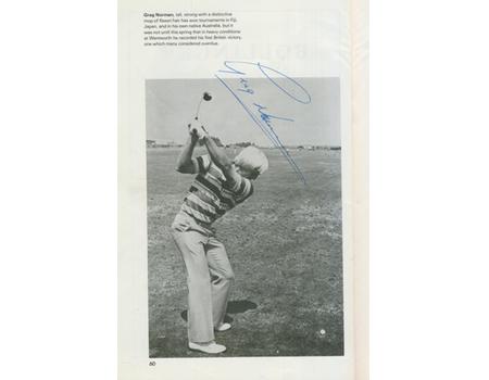OPEN CHAMPIONSHIP 1979 (ROYAL LYTHAM & ST ANNES) GOLF PROGRAMME - PROFUSELY SIGNED