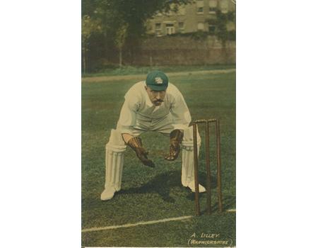 ARTHUR LILLEY (WARWICKSHIRE) CRICKET POSTCARD