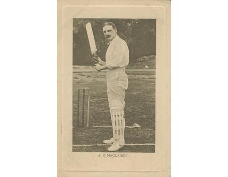 ARCHIE MACLAREN (LANCASHIRE & ENGLAND) CRICKET POSTCARD