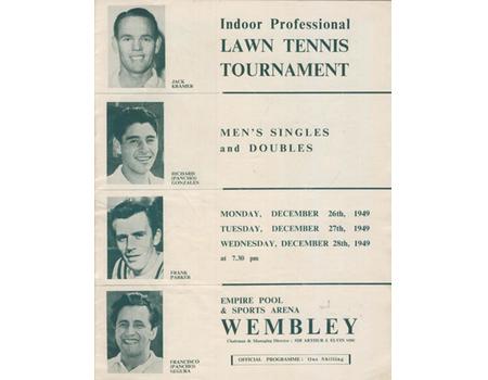 INDOOR LAWN TENNIS TOURNAMENT 1949 (WEMBLEY) PROGRAMME