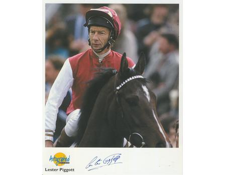 LESTER PIGGOTT SIGNED PHOTOGRAPH
