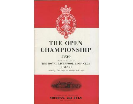 OPEN CHAMPIONSHIP 1956 (HOYLAKE) GOLF PROGRAMME