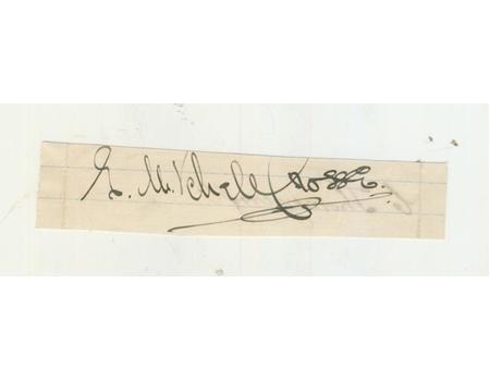 CHARLES THORNEYCROFT AND EDMUND MITCHELL CROSSE (NORTHAMPTONSHIRE) CRICKET AUTOGRAPHS