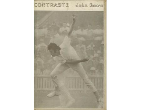 CONTRASTS. POEMS BY JOHN SNOW
