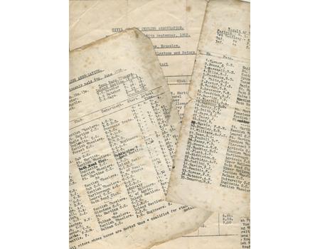 CIVIL SERVICE CYCLING ASSOCIATION TIME TRIAL OFFICIAL RESULTS 1925 TO 1928