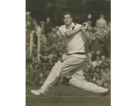 KEITH MILLER (AUSTRALIA) 1956 CRICKET PHOTOGRAPH