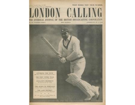 LONDON CALLING - WEST INDIES CRICKET TOUR OF ENGLAND 1957